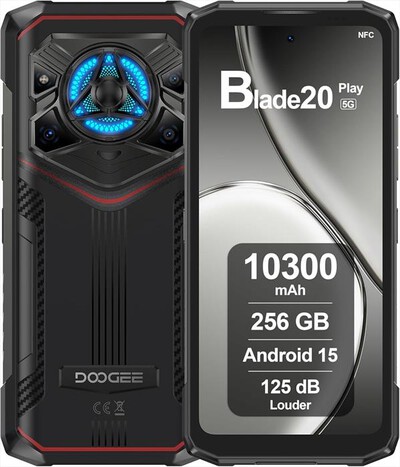 DOOGEE - Smartphone BLADE 20 PLAY-Obsidian Silver