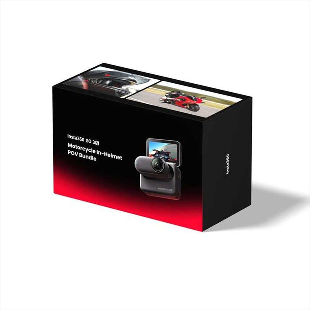 Immagine del prodotto INSTA360 - Action cam GO3S MOTORCYCLE IN-HELMET POV BUNDLE-Nero