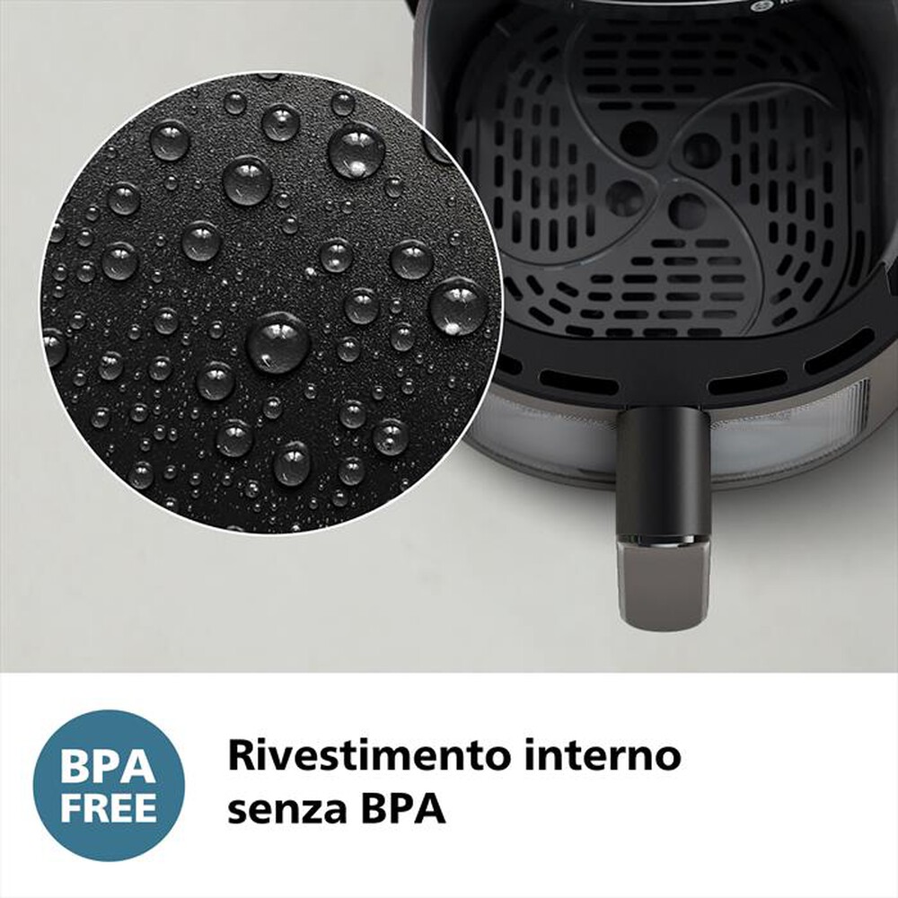 Immagine del prodotto PHILIPS - Friggitrice ad aria series 1000 DA 4.2L NA120/00-Nero