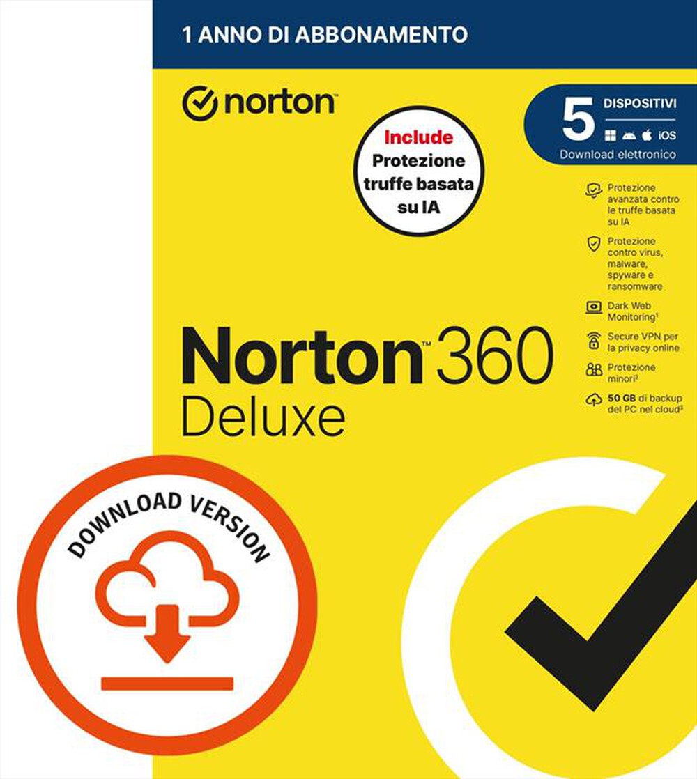 Immagine del prodotto NORTON - 360 Deluxe 5 dispositivi