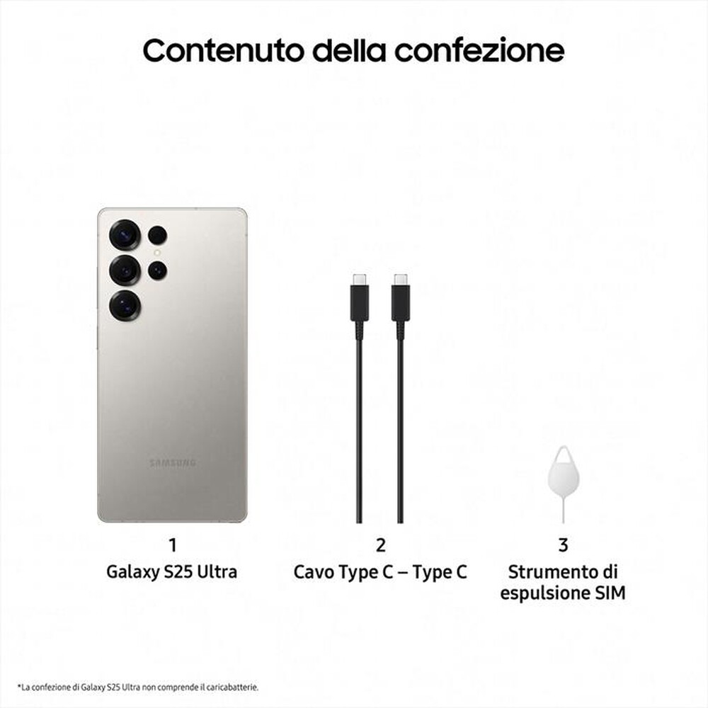 Immagine del prodotto SAMSUNG - Smartphone Galaxy S25 Ultra 1TB-Titanium Gray