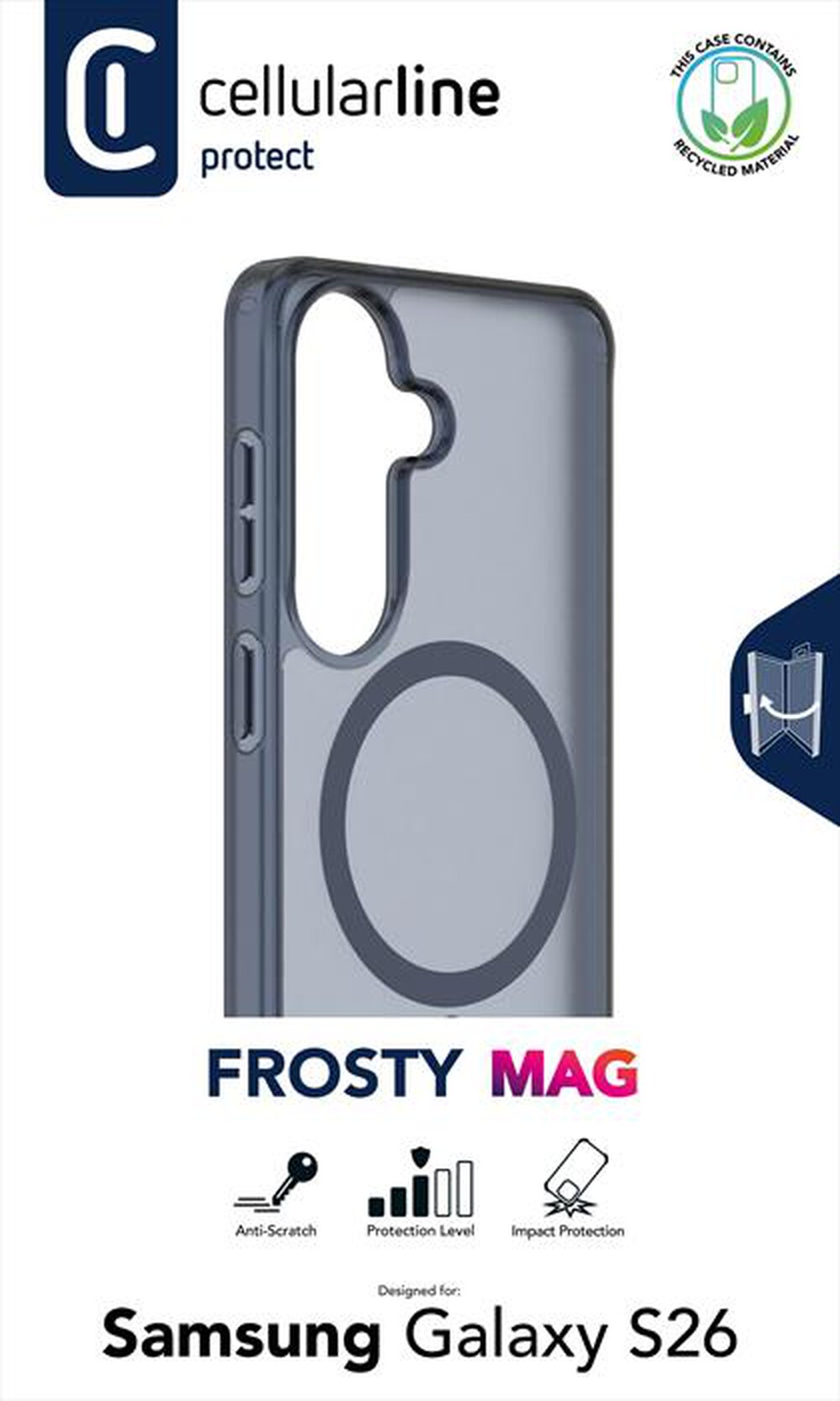 Immagine del prodotto CELLULARLINE - Cover FROSTY MAG per Galaxy S26-Trasparente