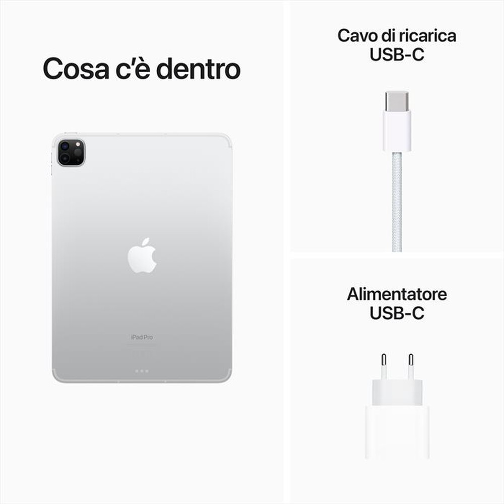 Immagine del prodotto APPLE - iPad Pro 11" WI-FI + CELLULAR 256GB-Argento