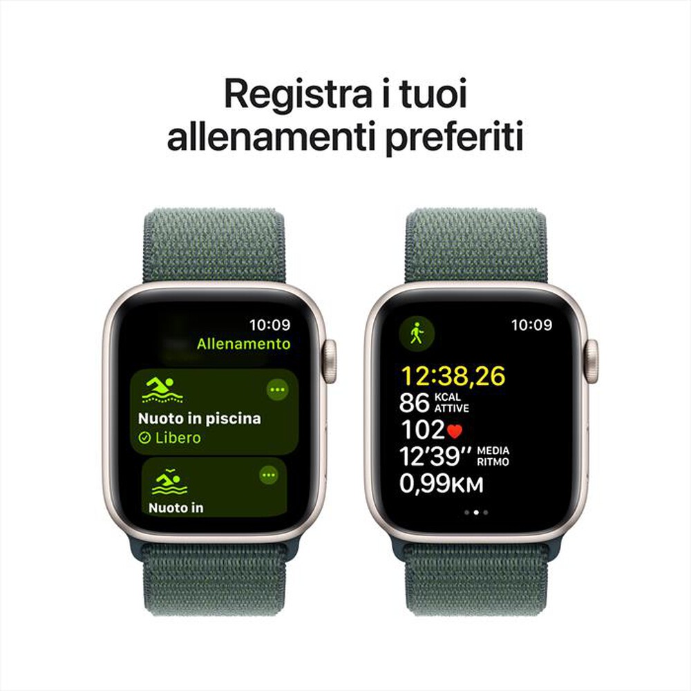 Immagine del prodotto APPLE - Watch SE GPS + Cellular 44mm Cassa Alluminio-Galassia - Sport Loop Verde