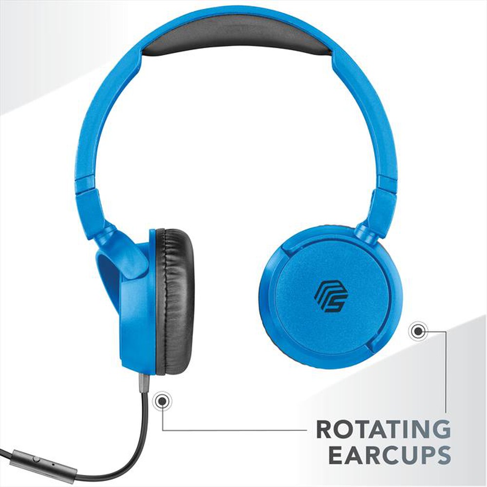Immagine del prodotto CELLULARLINE - Cuffie a padiglione chiuso MUSICSOUNDFULLCB-Blu