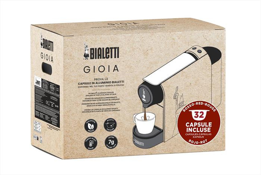 Immagine del prodotto BIALETTI - Macchina da caff&egrave; BUNDLE GIOIA 32CAPS GRAF-rosso