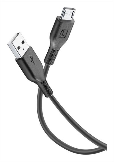 CELLULARLINE - USBDATA06MUSBK MicroUSB Cavo USB da 60cm-Nero
