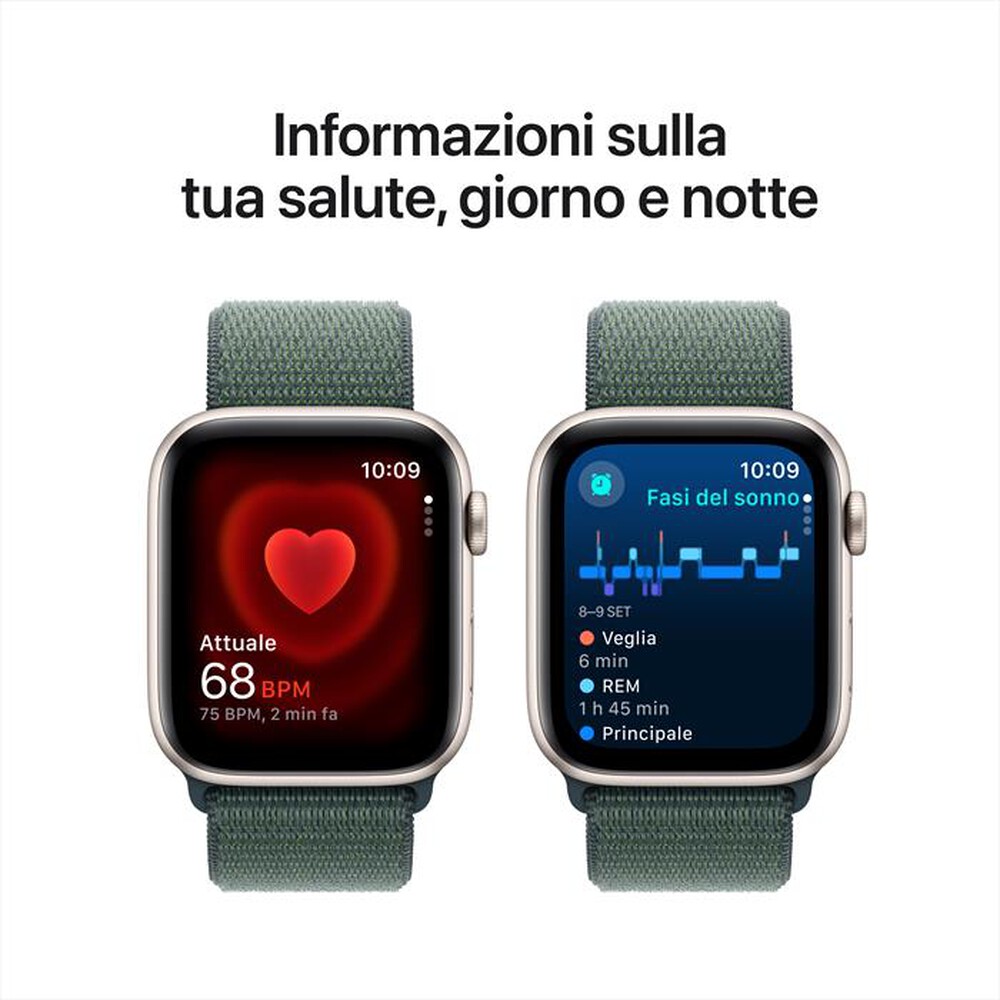 Immagine del prodotto APPLE - Watch SE GPS + Cellular 44mm Cassa Alluminio-Galassia - Sport Loop Verde