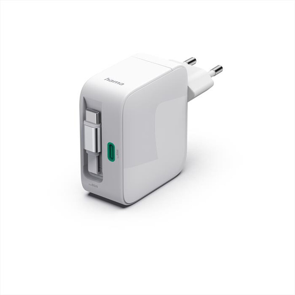 Immagine del prodotto HAMA - ALIMENTATORE TYPE C CAVO RETRATTILE 65W-Bianco