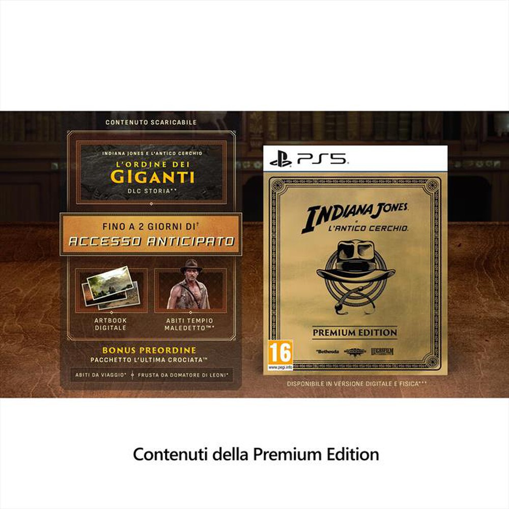 Immagine del prodotto MICROSOFT - INDIANA JONES & L'ANTICO CERCHIO PS5 - PREMIUM EDI
