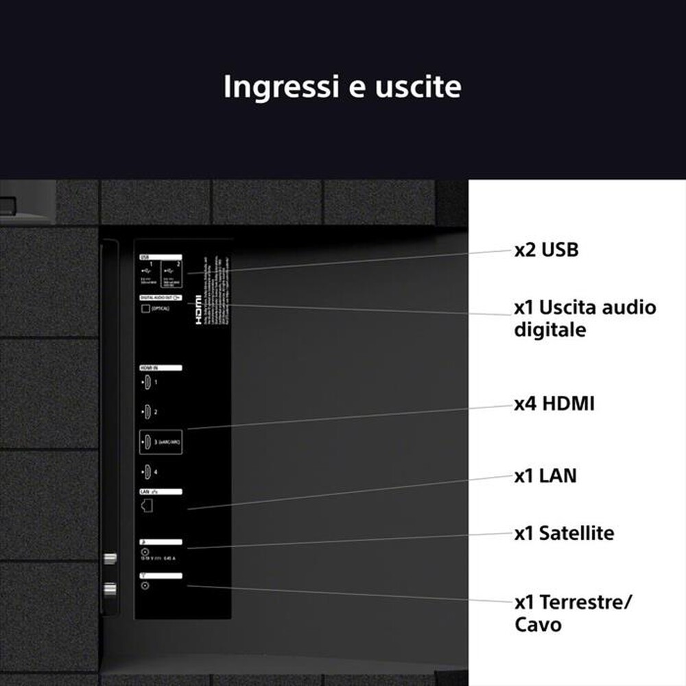 Immagine del prodotto SONY - Smart TV LED UHD 4K 50" K50S39B.CEI-Nero