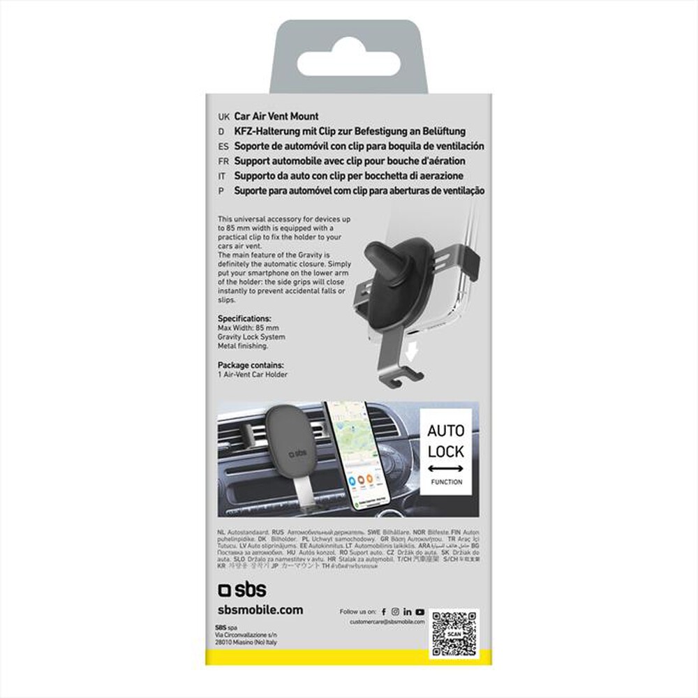 Immagine del prodotto SBS - TESUPPCLIPGRAVK-Nero