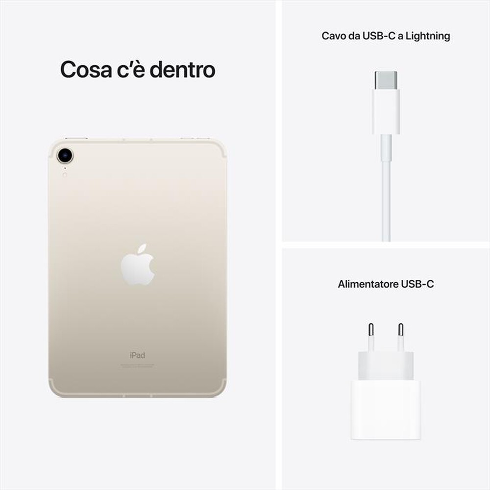 Immagine del prodotto APPLE - iPad mini Wi-Fi + Cellular 64GB-Starlight