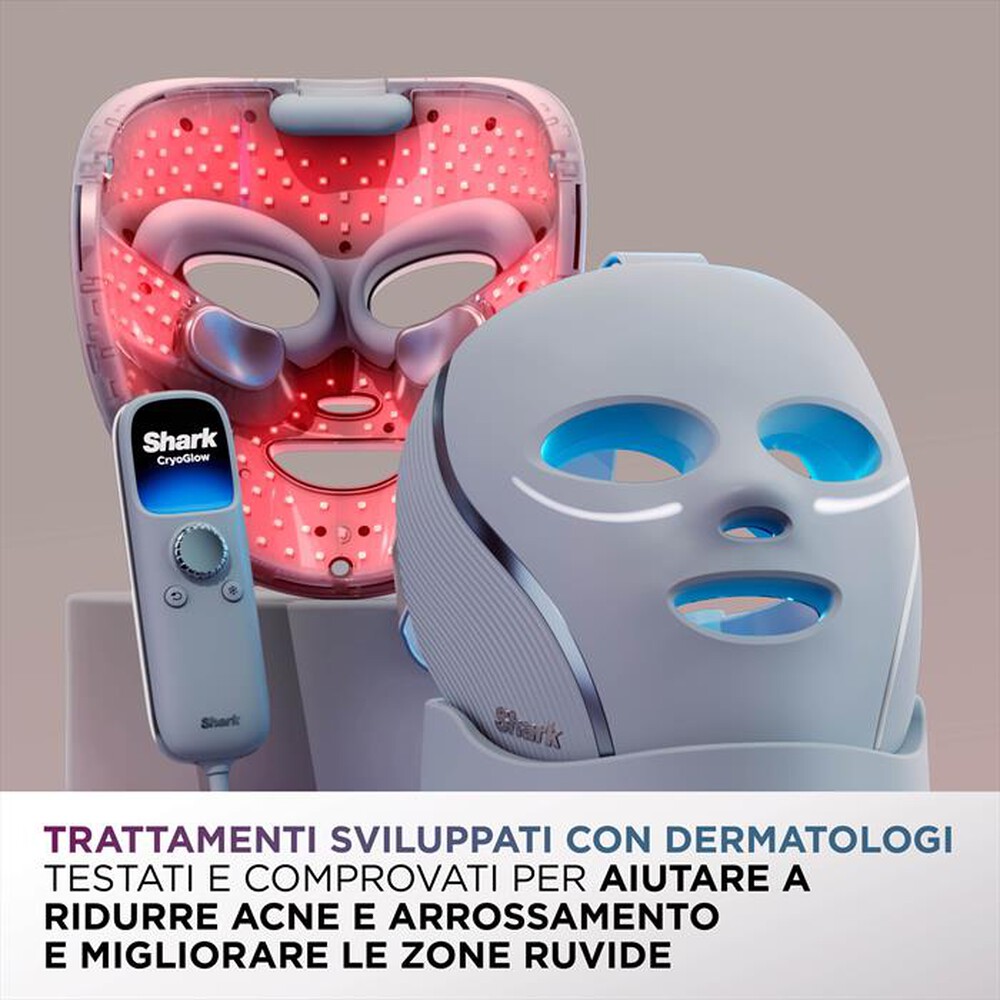 Immagine del prodotto SHARK - Maschera viso LED CRYOGLOW-Bianco