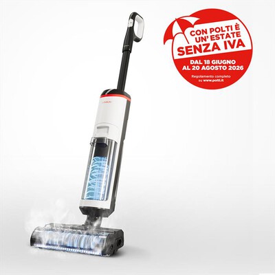POLTI - Lavapavimenti ROLLYSTEAM WD30C-bianco/nero