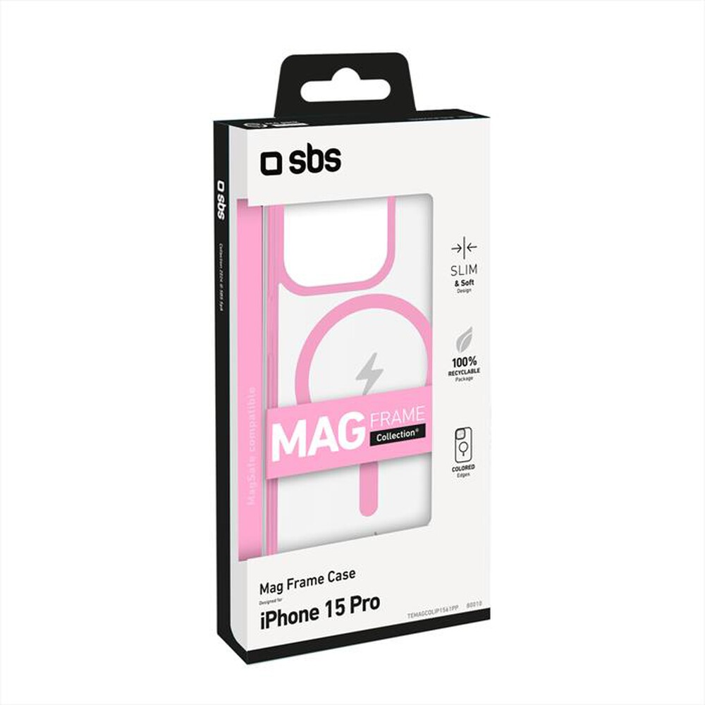 Immagine del prodotto SBS - Cover Mag Frame iPhone 15 Pro TEMAGCOLIP1561PP-Rosa