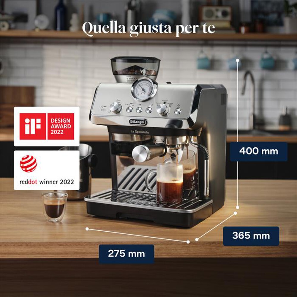 Immagine del prodotto DE LONGHI - Macchina da caff&egrave; LA SPECIALISTA ARTE EC9155.MB-Metal Black