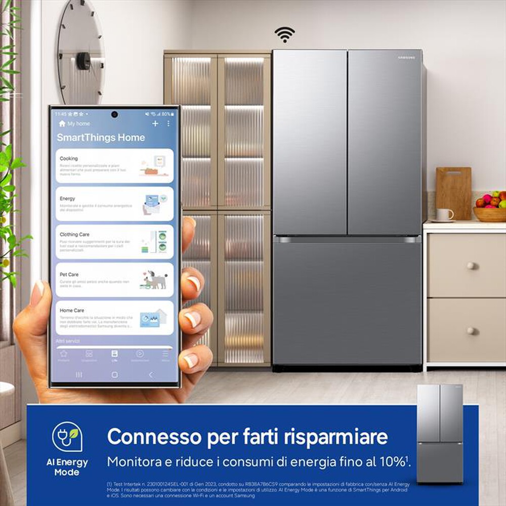 Immagine del prodotto SAMSUNG - Frigorifero combinato RF50C510ES9/EF Classe E 496l-METAL INOX