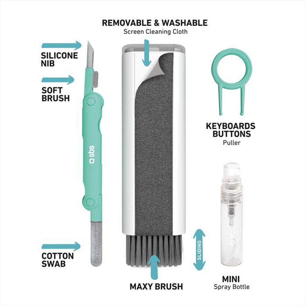 Immagine del prodotto SBS - Set pulizia auricolari TEEARCLEANSETMULTI-Bianco