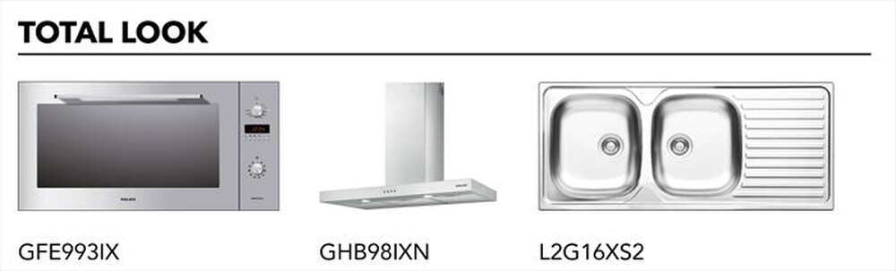 Immagine del prodotto GLEM GAS - Piano cottura a gas GT95TIX- 86cm-Acciaio Satinato