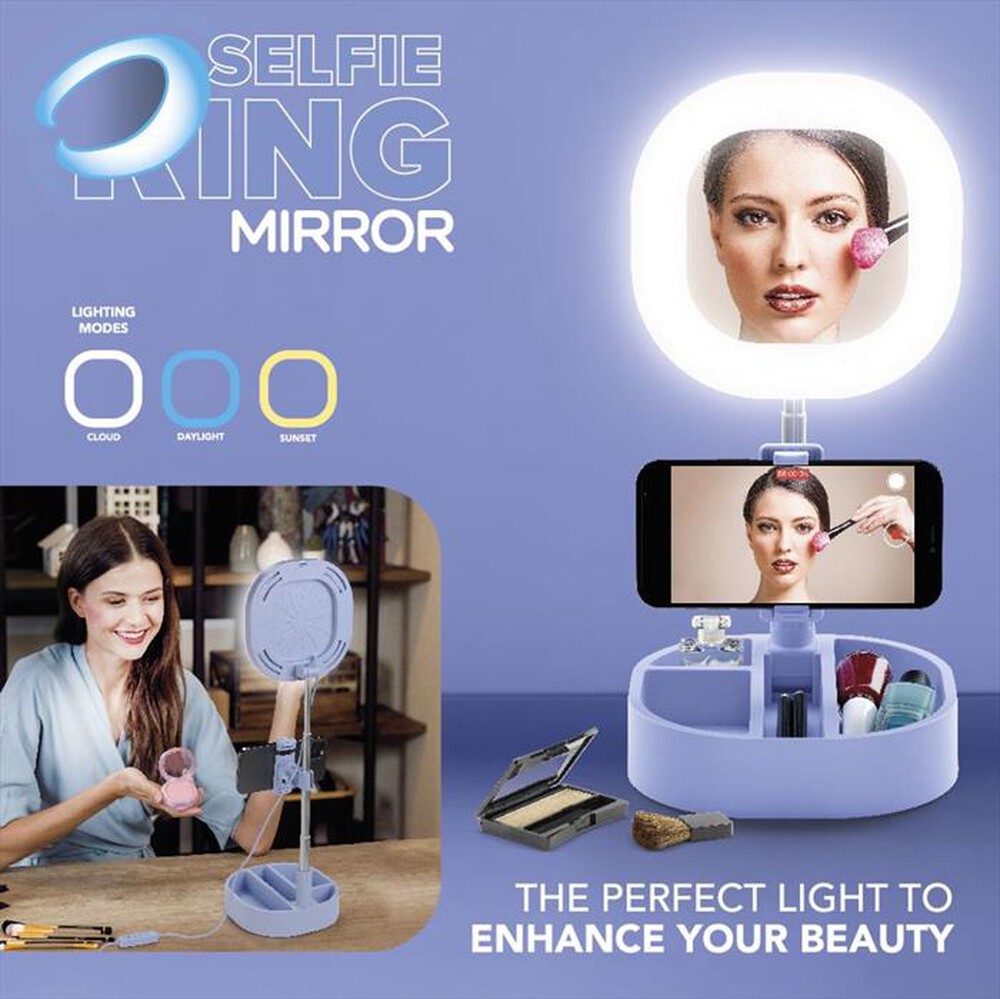 Immagine del prodotto CELLULARLINE - SELFIERINGMIRRORU-Azzurro