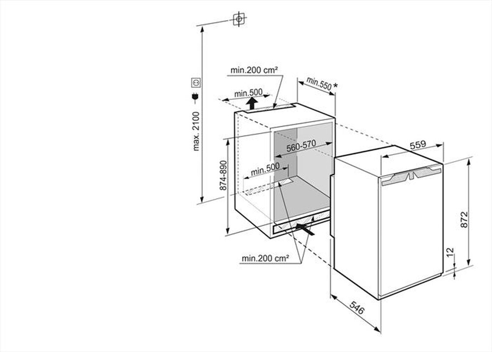 Immagine del prodotto LIEBHERR - Congelatore verticale IFE 3904-20 Classe E 101 lt-Bianco