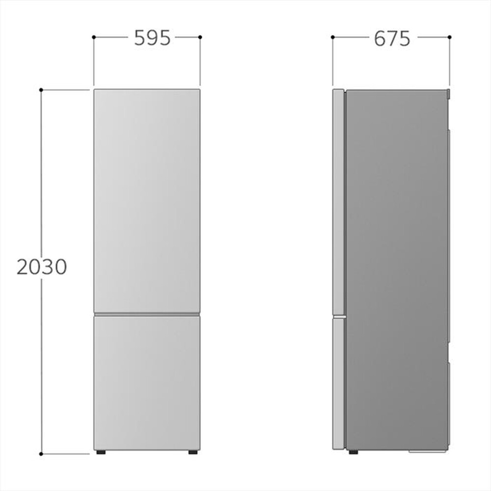 Immagine del prodotto LG - Frigorifero combinato GBV22NCBPY Classe B 387 lt-Prime Silver