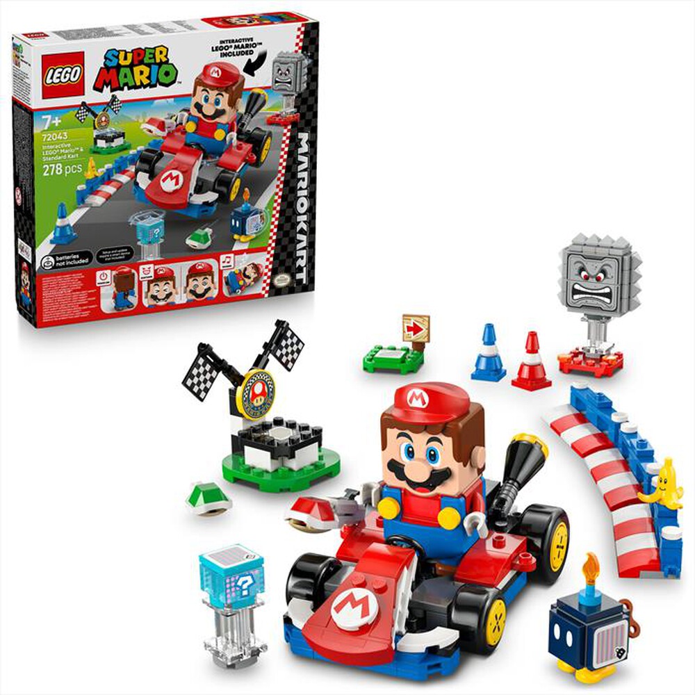 Immagine del prodotto LEGO - Mario Kart Mario interattivo e Kart standard 72043