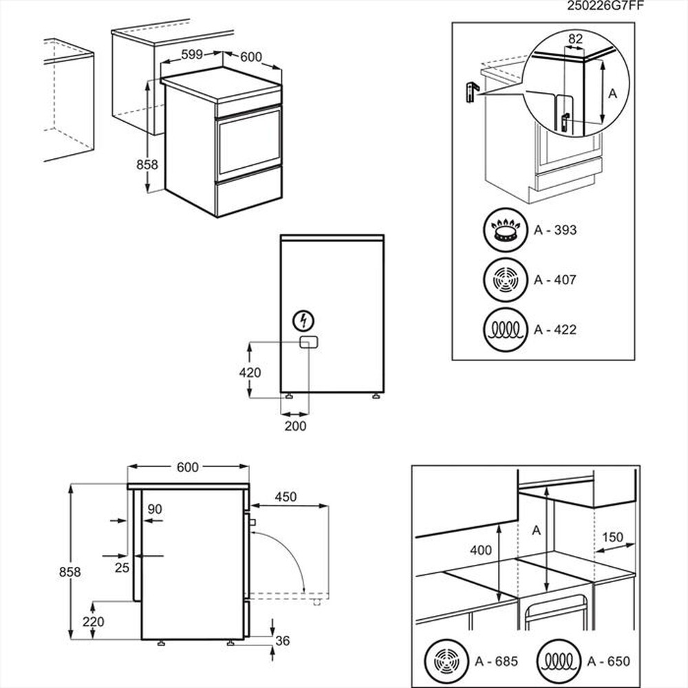 Immagine del prodotto ELECTROLUX - Cucina LKR620066W Classe A-Bianco