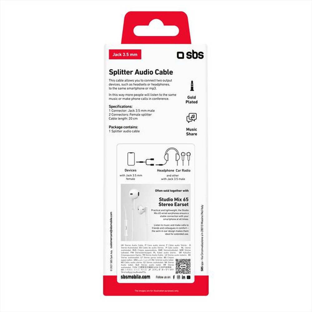 Immagine del prodotto SBS - TECABLESPLITTER-Nero
