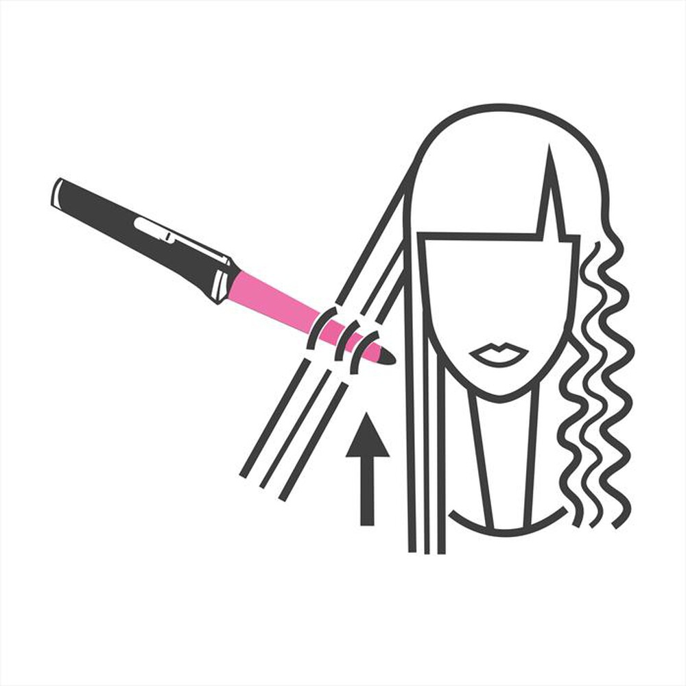 Immagine del prodotto BELLISSIMA IMETEC - Ferro per capelli conico GT15 200-BIANCO