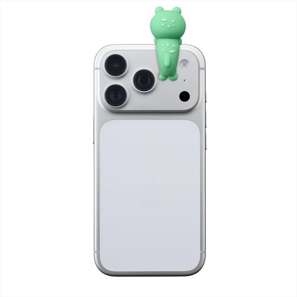 Immagine del prodotto CELLULARLINE - Mini figura adesiva in PVC a forma di rana-Verde, Grigio