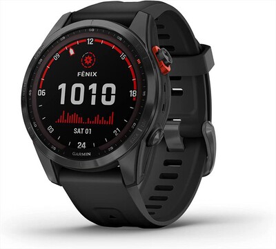 GARMIN - Smartwatch Fenix 7s Solar Edition-Slate Gray/Nero