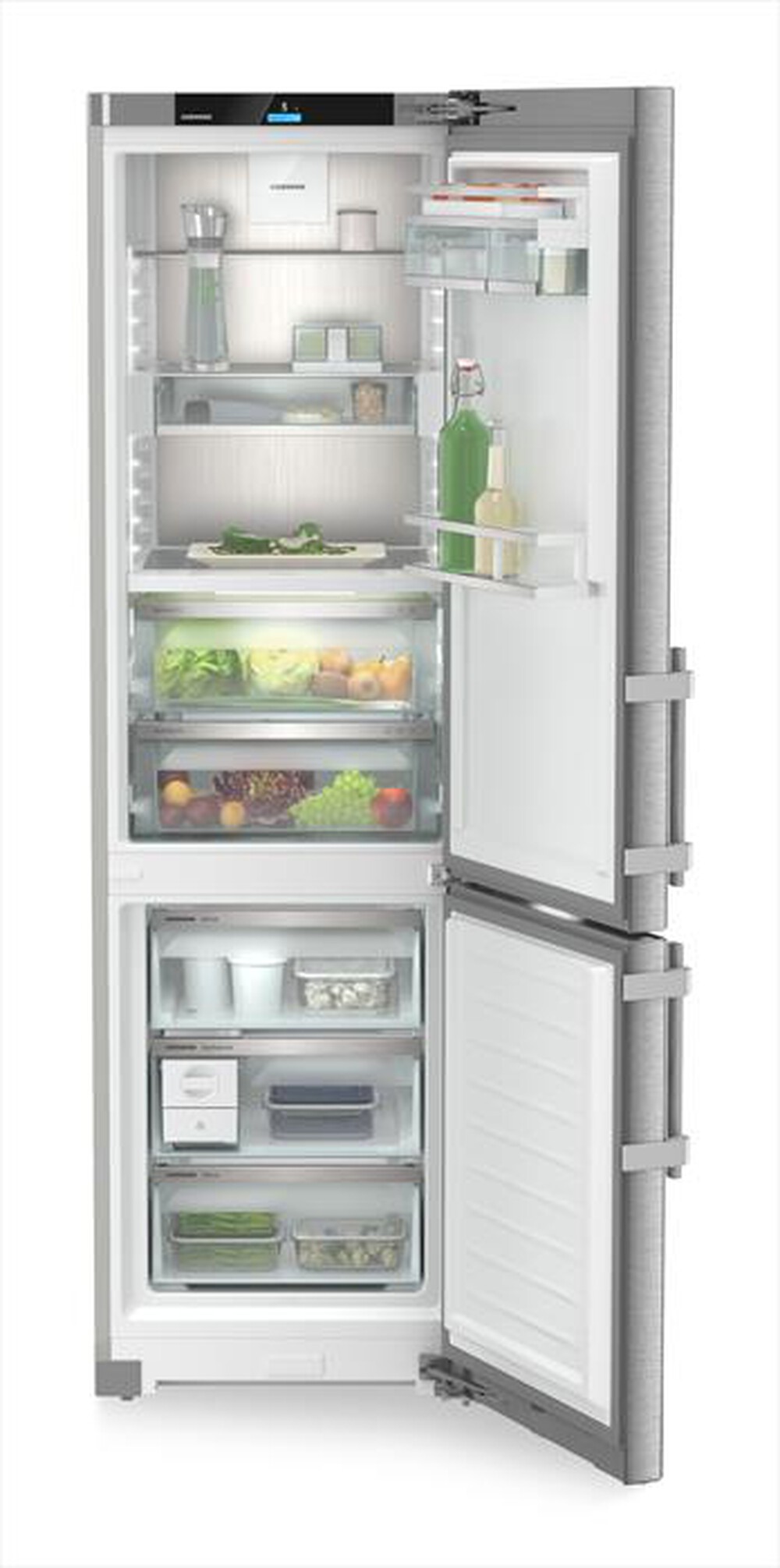 Immagine del prodotto LIEBHERR - Frigorifero combinato CBNSDA 575I-22 ClasseA 362lt-Acciaio SmartSteel / Silver