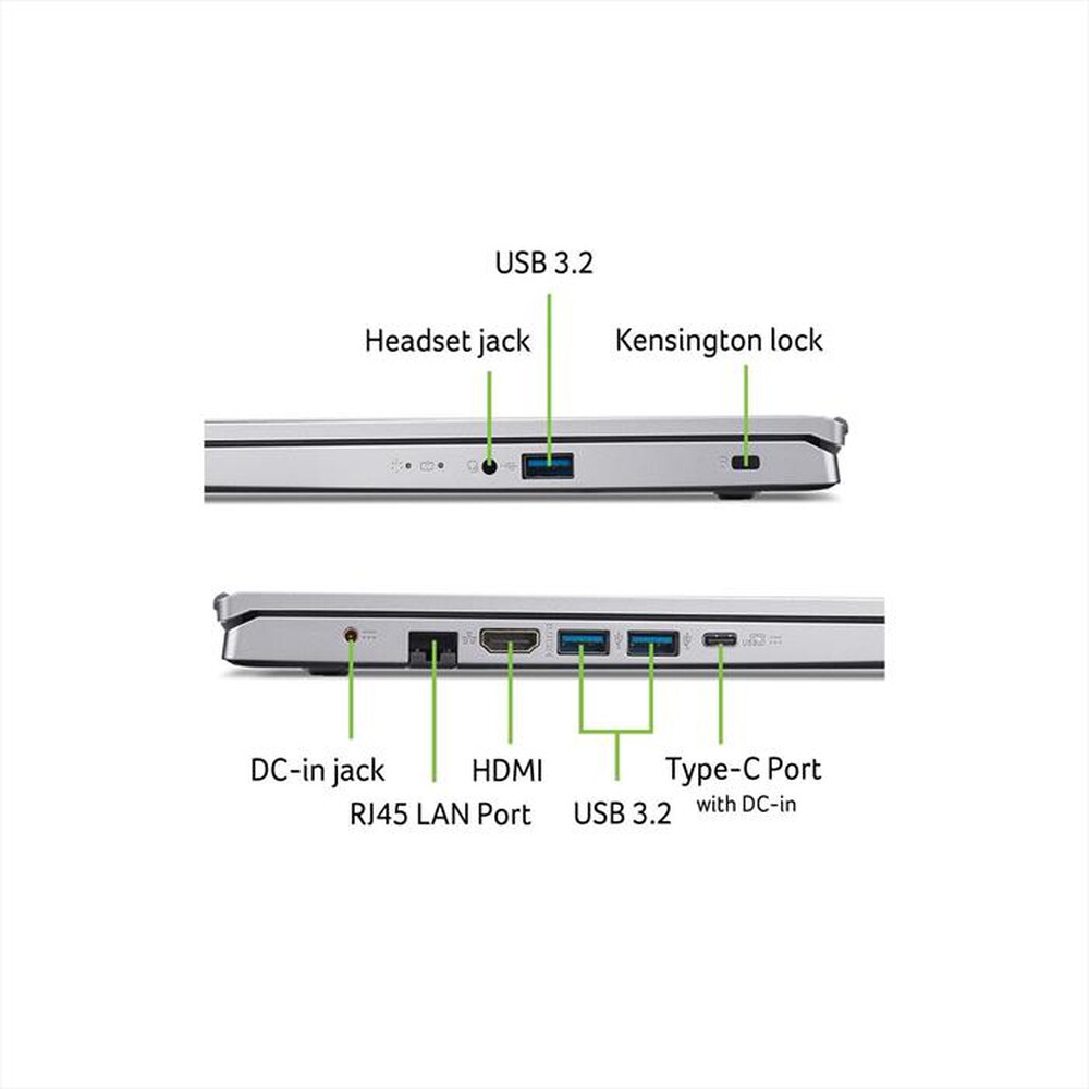 Immagine del prodotto ACER - NOTEBOOK ASPIRE GO 15 AG15-42P-R9Q9 - 15.6"-Silver