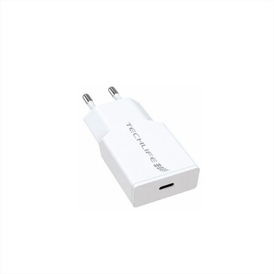 TECHLIFE - Caricatore da rete ultrasottile TLMT0019-Bianco