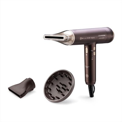 BELLISSIMA IMETEC - ASCIUGACAPELLI DIGITALE CERAMISONIC-Deep brown, Rose nude
