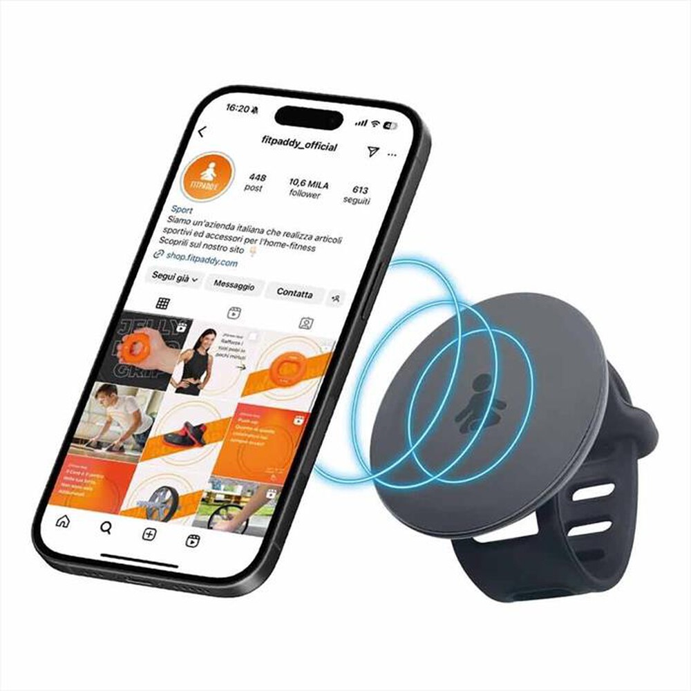 Immagine del prodotto FITPADDY - SUPPORTO SMARTPHONE MAGNETICO DA PALESTRA-nero