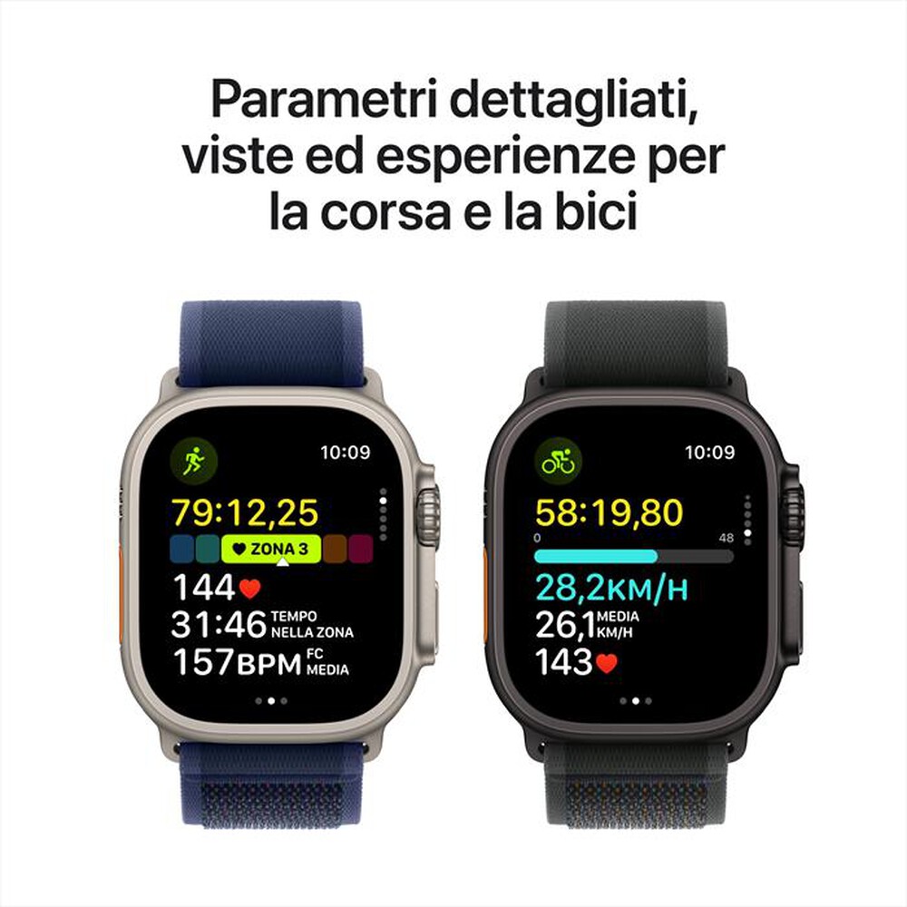 Immagine del prodotto APPLE - Watch Ultra 2 GPS + Cellular 49mm Titanio-Nero - Alpine Loop Verde - L