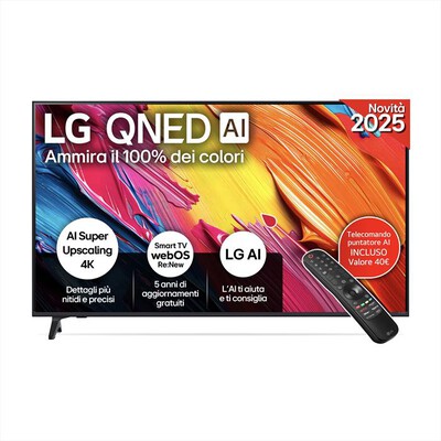 LG - Smart TV MINI LED UHD 4K 50" QNED AI 50QNED70A6A-Nero