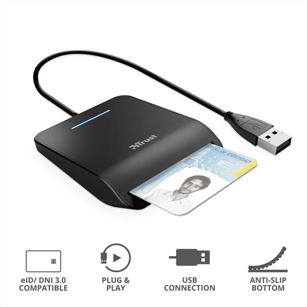 Immagine del prodotto TRUST - PRIMO DNI SMARTCARD READER-Black