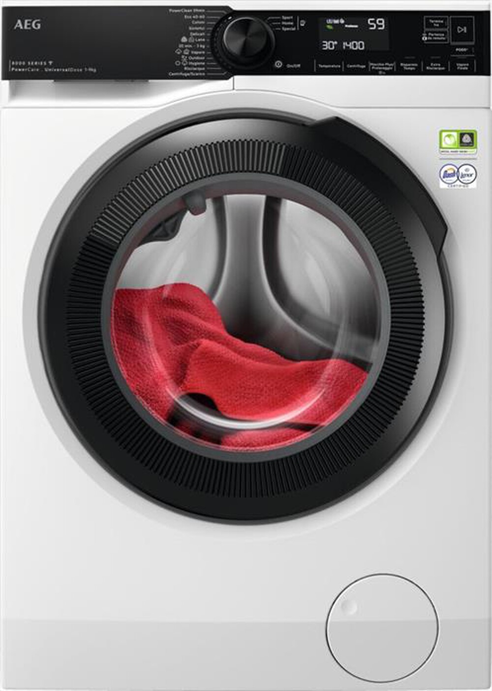 Immagine del prodotto AEG - Lavatrice LR8H94GBY 9 Kg Classe A-Bianco/obl&ograve; nero