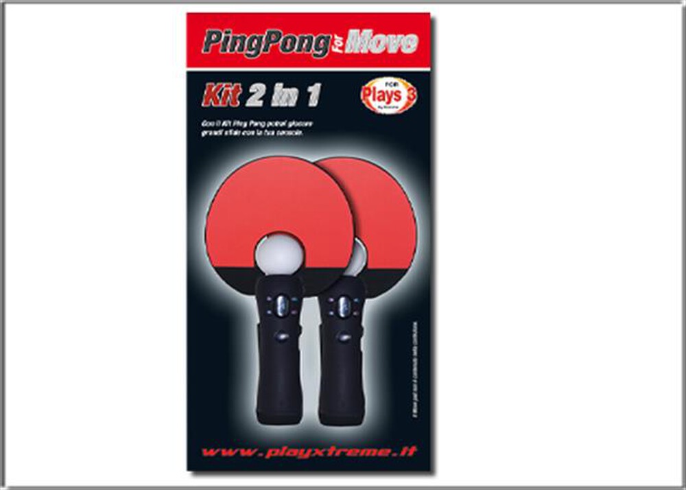 Immagine del prodotto XTREME - 90323 - MOVE Ping Pong Kit 2 in1-nero e rosso