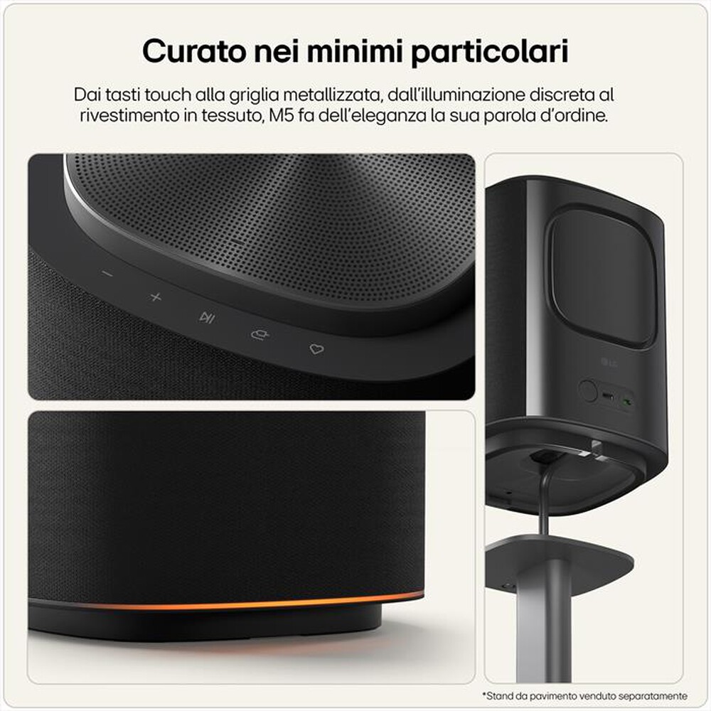 Immagine del prodotto LG - Speaker wireless 1.1.1 canali SOUND SUITE M5-Black