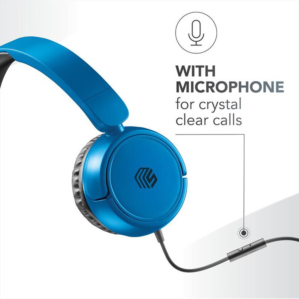 Immagine del prodotto CELLULARLINE - Cuffie a padiglione chiuso MUSICSOUNDFULLCB-Blu