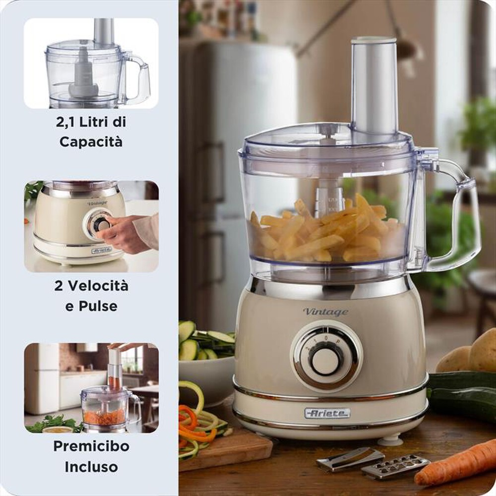 Immagine del prodotto ARIETE - 1781 ROBOT DA CUCINA VINTAGE 2,1L-Beige