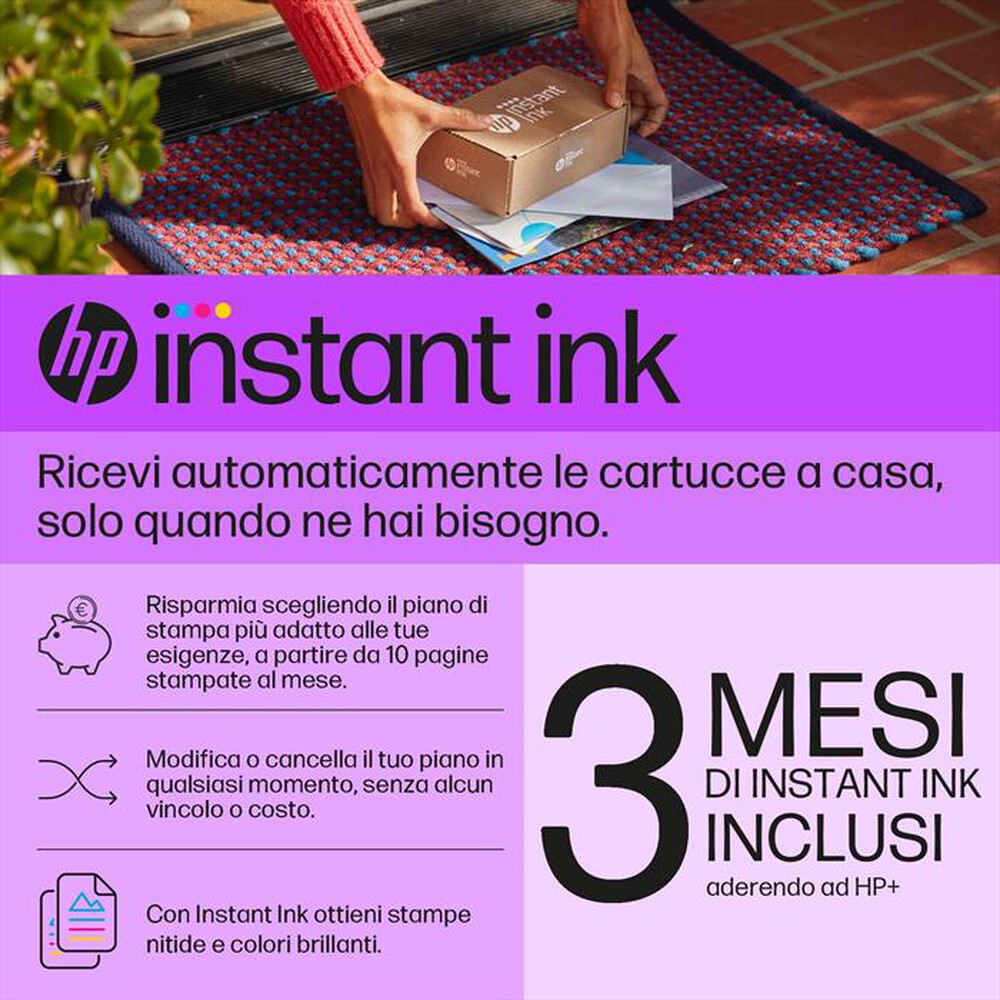 Immagine del prodotto HP - Stampante ENVY 6520E 3 MESI DI INSTANT INK CON HP+-Bianco