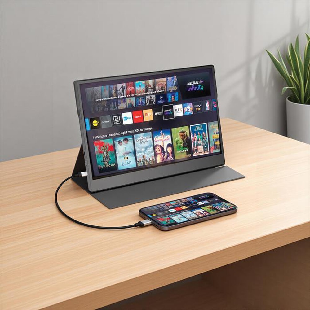 Immagine del prodotto MEDIACOM - Monitor LCD FHD 15,6" MD-PMA156-GRIGIO SCURO