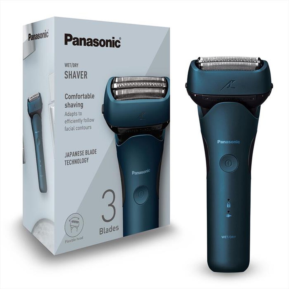 Immagine del prodotto PANASONIC - Rasoio WET&DRY 3 lame motore lineare ES-LT4B-blu