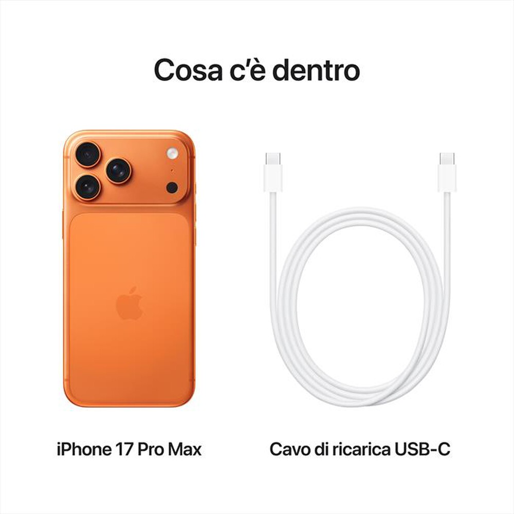 Immagine del prodotto APPLE - iPhone 17 Pro Max 1TB-Arancione Cosmico
